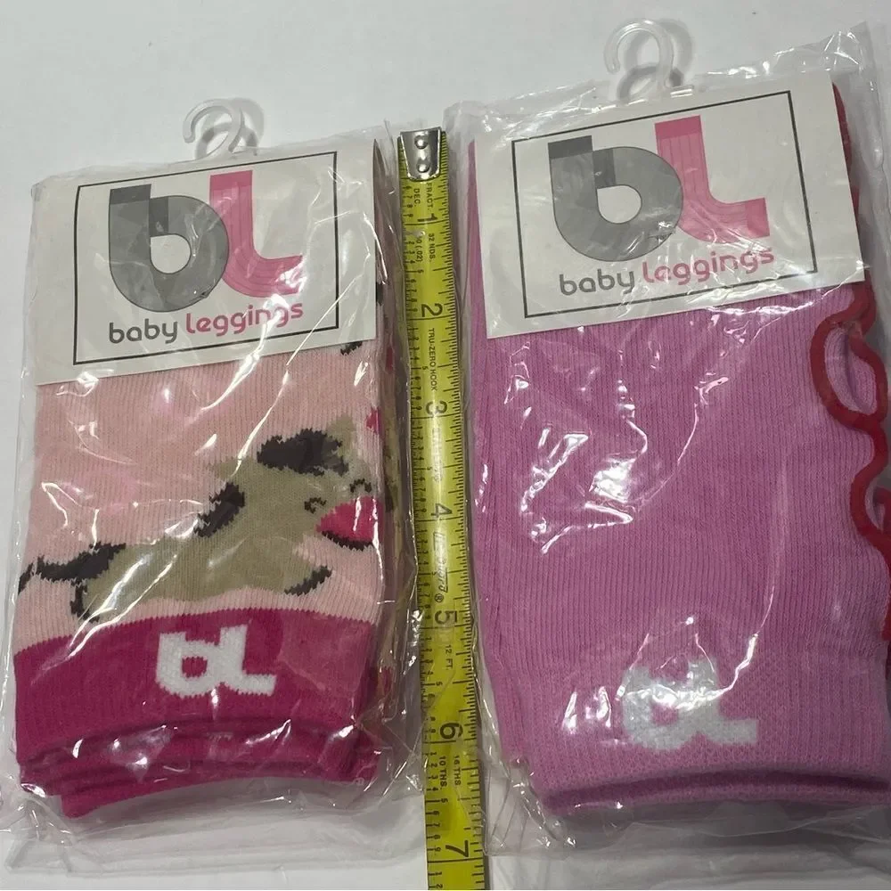 Baby Leggings BL Brand Pink Leggings For Babies 2 Pair Sealed